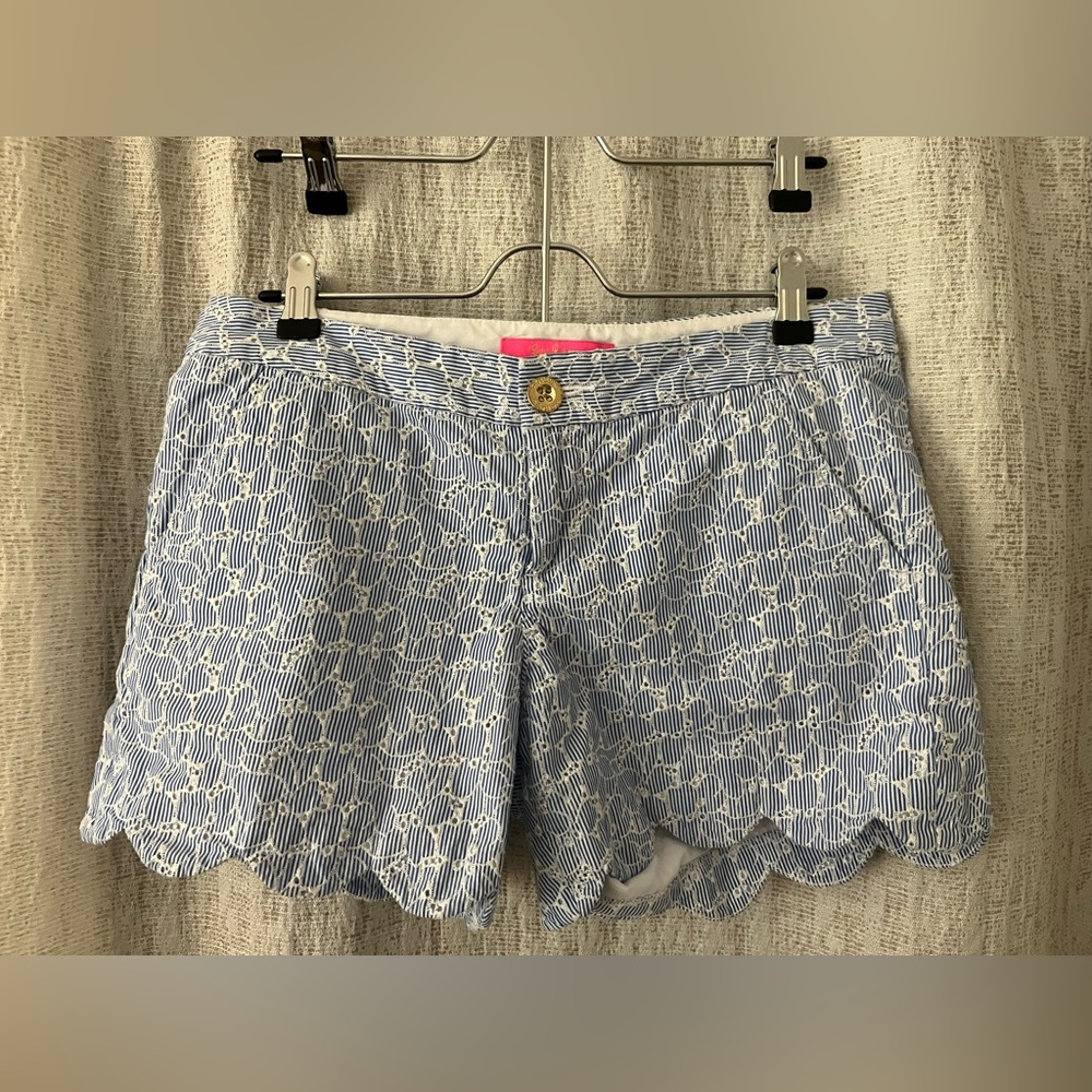 Lilly Pulitzer Blue and White Shorts
